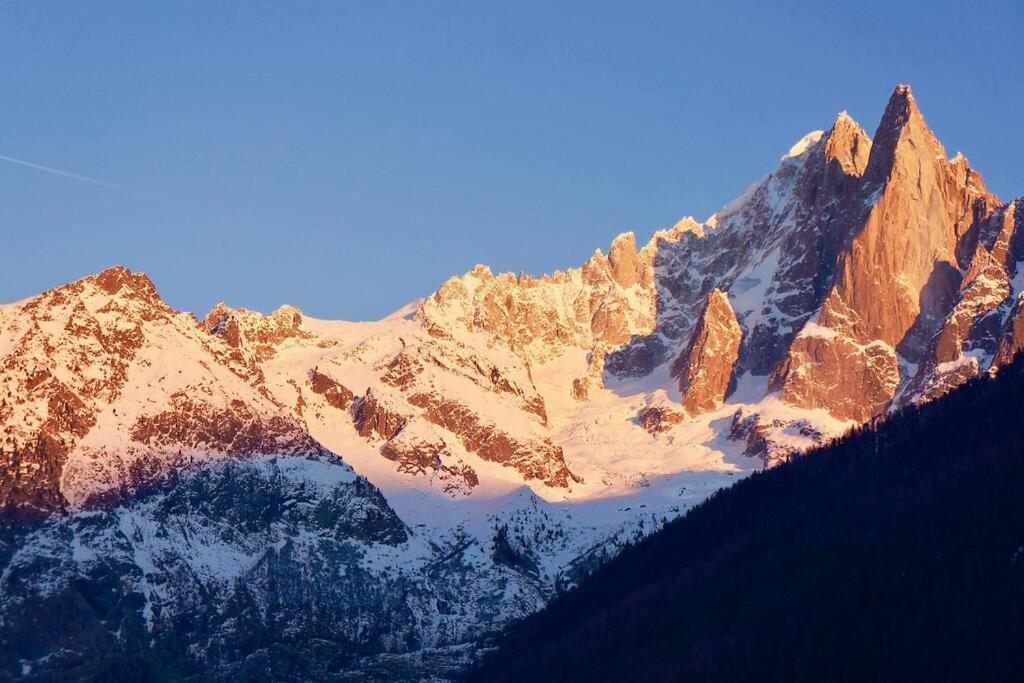 Modern 2Br 5* Pool Gym Spa Garage Mont-Blanc View Chamonix Exteriör bild
