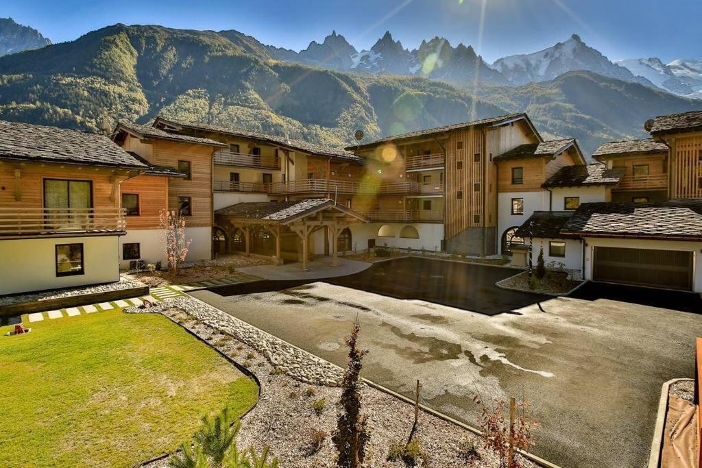 Modern 2Br 5* Pool Gym Spa Garage Mont-Blanc View Chamonix Exteriör bild