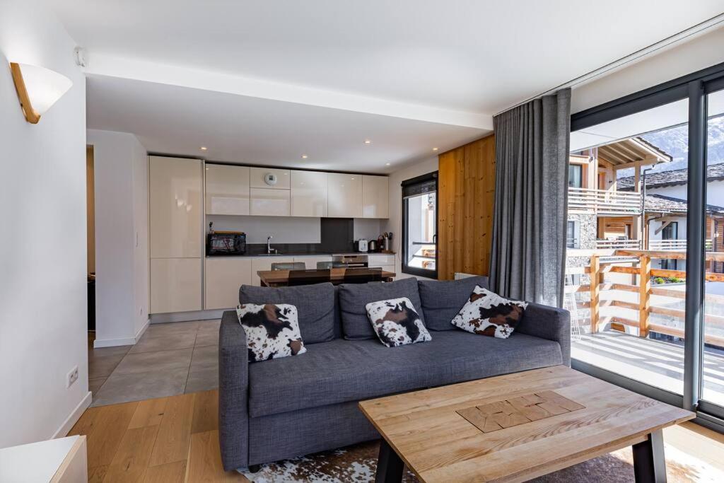 Modern 2Br 5* Pool Gym Spa Garage Mont-Blanc View Chamonix Exteriör bild