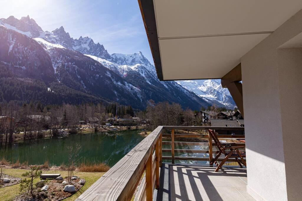 Modern 2Br 5* Pool Gym Spa Garage Mont-Blanc View Chamonix Exteriör bild